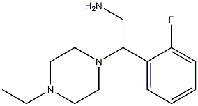 2-(4-ethylpiperazin-1-yl)-2-(2-fluorophenyl)ethan-1-amine 结构式