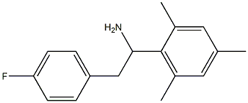 2-(4-fluorophenyl)-1-(2,4,6-trimethylphenyl)ethan-1-amine 结构式