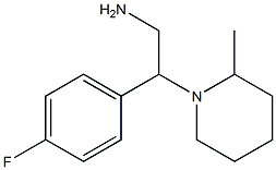 2-(4-fluorophenyl)-2-(2-methylpiperidin-1-yl)ethanamine 结构式