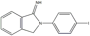 2-(4-iodophenyl)-2,3-dihydro-1H-isoindol-1-imine 结构式