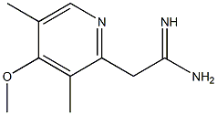 2-(4-methoxy-3,5-dimethylpyridin-2-yl)ethanimidamide 结构式