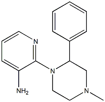 2-(4-methyl-2-phenylpiperazin-1-yl)pyridin-3-amine 结构式