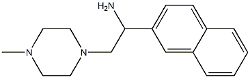 2-(4-methylpiperazin-1-yl)-1-(2-naphthyl)ethanamine 结构式