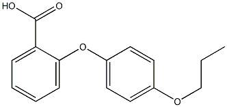 2-(4-propoxyphenoxy)benzoic acid 结构式