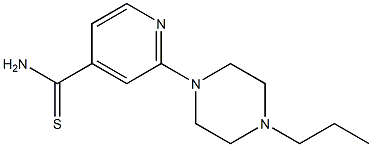 2-(4-propylpiperazin-1-yl)pyridine-4-carbothioamide 结构式