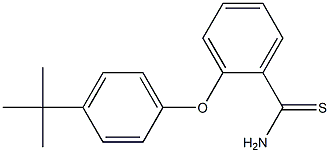2-(4-tert-butylphenoxy)benzene-1-carbothioamide 结构式