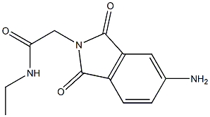 2-(5-amino-1,3-dioxo-2,3-dihydro-1H-isoindol-2-yl)-N-ethylacetamide 结构式