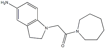 2-(5-amino-2,3-dihydro-1H-indol-1-yl)-1-(azepan-1-yl)ethan-1-one 结构式