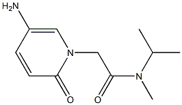 2-(5-amino-2-oxo-1,2-dihydropyridin-1-yl)-N-methyl-N-(propan-2-yl)acetamide 结构式