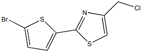 2-(5-bromothien-2-yl)-4-(chloromethyl)-1,3-thiazole 结构式