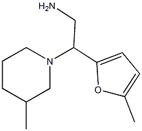 2-(5-methyl-2-furyl)-2-(3-methylpiperidin-1-yl)ethanamine 结构式