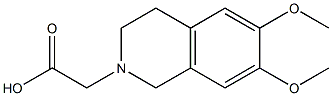 2-(6,7-dimethoxy-1,2,3,4-tetrahydroisoquinolin-2-yl)acetic acid 结构式