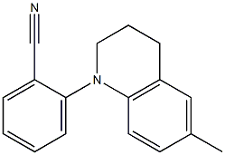 2-(6-methyl-1,2,3,4-tetrahydroquinolin-1-yl)benzonitrile 结构式