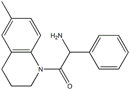 2-(6-methyl-3,4-dihydroquinolin-1(2H)-yl)-2-oxo-1-phenylethanamine 结构式