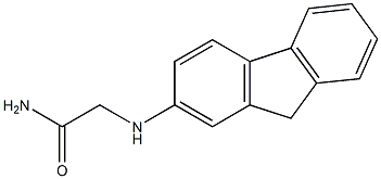 2-(9H-fluoren-2-ylamino)acetamide 结构式