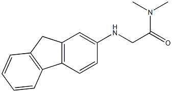 2-(9H-fluoren-2-ylamino)-N,N-dimethylacetamide 结构式