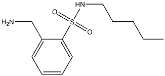 2-(aminomethyl)-N-pentylbenzene-1-sulfonamide 结构式