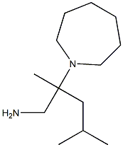 2-(azepan-1-yl)-2,4-dimethylpentan-1-amine 结构式