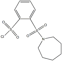 2-(azepane-1-sulfonyl)benzene-1-sulfonyl chloride 结构式