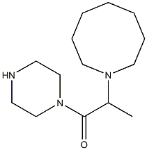 2-(azocan-1-yl)-1-(piperazin-1-yl)propan-1-one 结构式