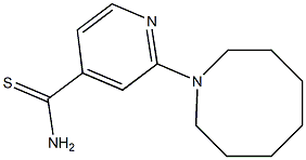 2-(azocan-1-yl)pyridine-4-carbothioamide 结构式