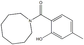 2-(azocan-1-ylcarbonyl)-5-methylphenol 结构式