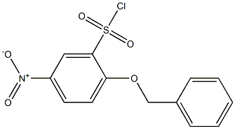 2-(benzyloxy)-5-nitrobenzene-1-sulfonyl chloride 结构式