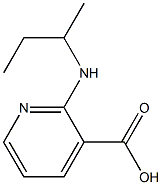 2-(butan-2-ylamino)pyridine-3-carboxylic acid 结构式