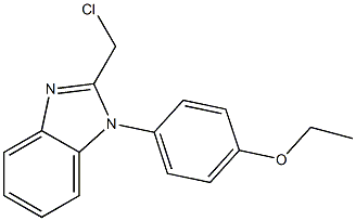 2-(chloromethyl)-1-(4-ethoxyphenyl)-1H-1,3-benzodiazole 结构式