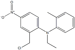 2-(chloromethyl)-N-ethyl-N-(2-methylphenyl)-4-nitroaniline 结构式