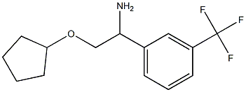 2-(cyclopentyloxy)-1-[3-(trifluoromethyl)phenyl]ethanamine 结构式