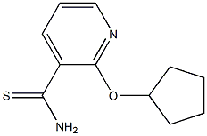 2-(cyclopentyloxy)pyridine-3-carbothioamide 结构式
