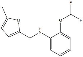 2-(difluoromethoxy)-N-[(5-methylfuran-2-yl)methyl]aniline 结构式