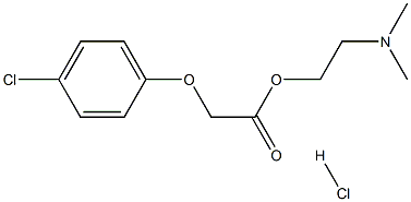 2-(dimethylamino)ethyl 2-(4-chlorophenoxy)acetate hydrochloride 结构式