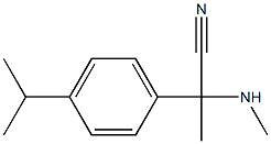 2-(methylamino)-2-[4-(propan-2-yl)phenyl]propanenitrile 结构式