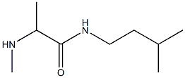 2-(methylamino)-N-(3-methylbutyl)propanamide 结构式