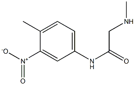 2-(methylamino)-N-(4-methyl-3-nitrophenyl)acetamide 结构式