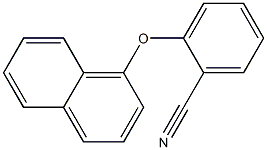 2-(naphthalen-1-yloxy)benzonitrile 结构式