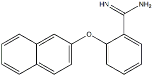 2-(naphthalen-2-yloxy)benzene-1-carboximidamide 结构式