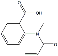 2-(N-methylprop-2-enamido)benzoic acid 结构式