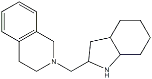 2-(octahydro-1H-indol-2-ylmethyl)-1,2,3,4-tetrahydroisoquinoline 结构式