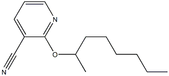 2-(octan-2-yloxy)pyridine-3-carbonitrile 结构式