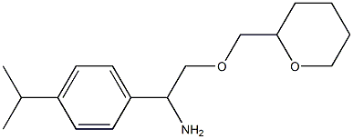 2-(oxan-2-ylmethoxy)-1-[4-(propan-2-yl)phenyl]ethan-1-amine 结构式