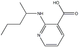 2-(pentan-2-ylamino)pyridine-3-carboxylic acid 结构式