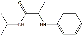 2-(phenylamino)-N-(propan-2-yl)propanamide 结构式
