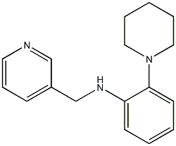 2-(piperidin-1-yl)-N-(pyridin-3-ylmethyl)aniline 结构式