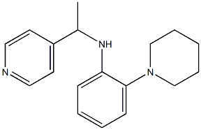 2-(piperidin-1-yl)-N-[1-(pyridin-4-yl)ethyl]aniline 结构式