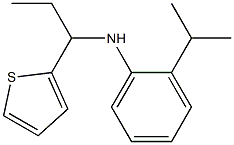 2-(propan-2-yl)-N-[1-(thiophen-2-yl)propyl]aniline 结构式