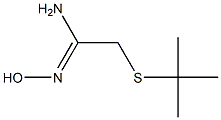 2-(tert-butylsulfanyl)-N'-hydroxyethanimidamide 结构式