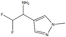 2,2-difluoro-1-(1-methyl-1H-pyrazol-4-yl)ethan-1-amine 结构式